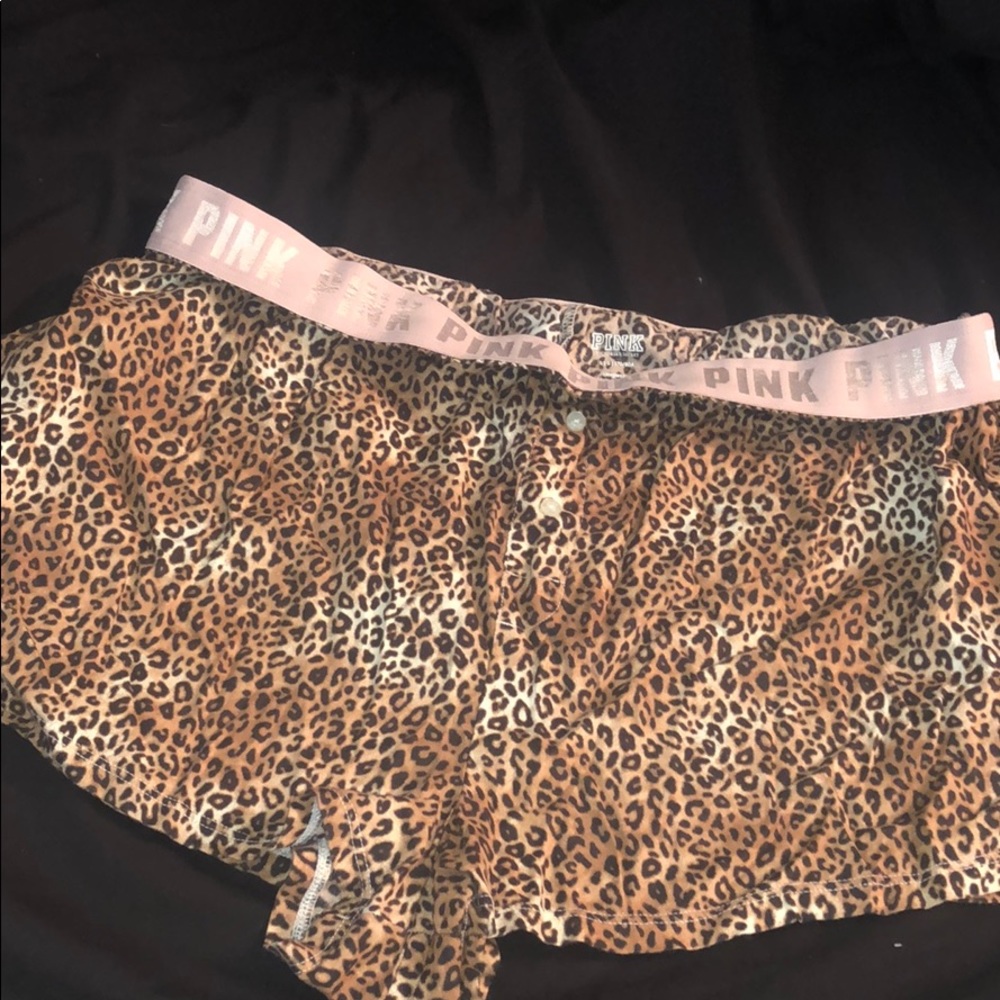 Victoria’s Secret cheetah print sleep short